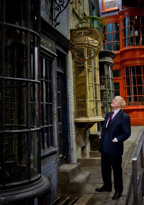 Mayor looks at Diagon Alley Stores